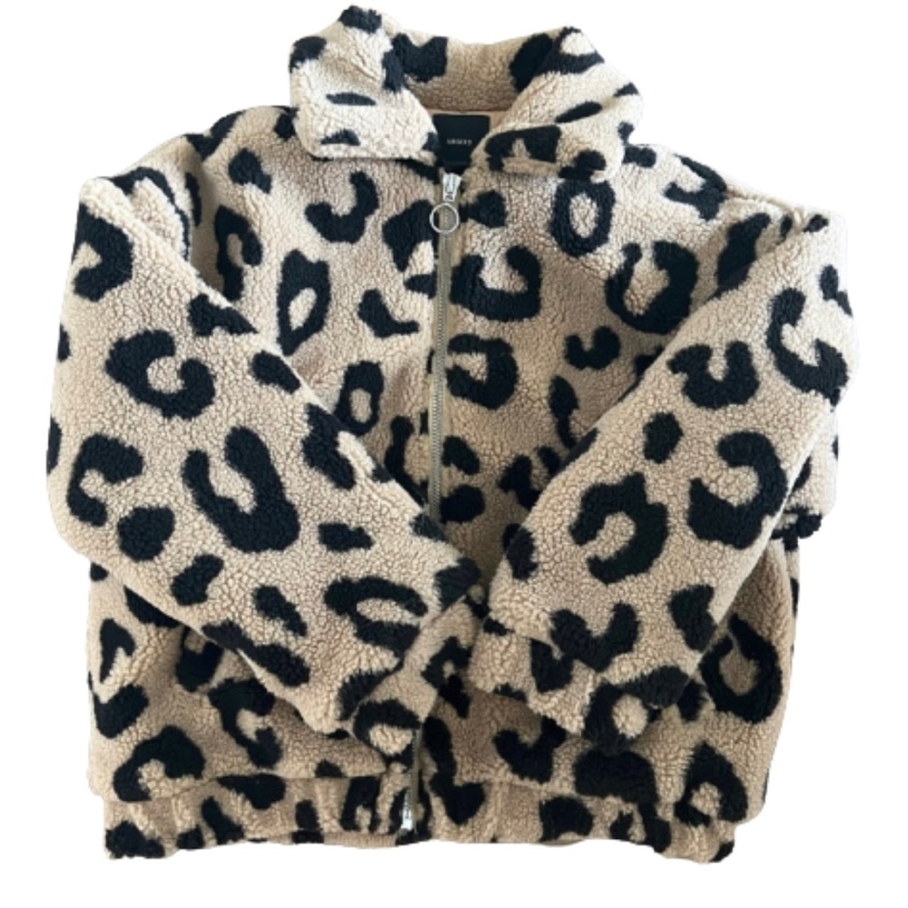 Forever21 Teddy Bear Animal Print Jacket